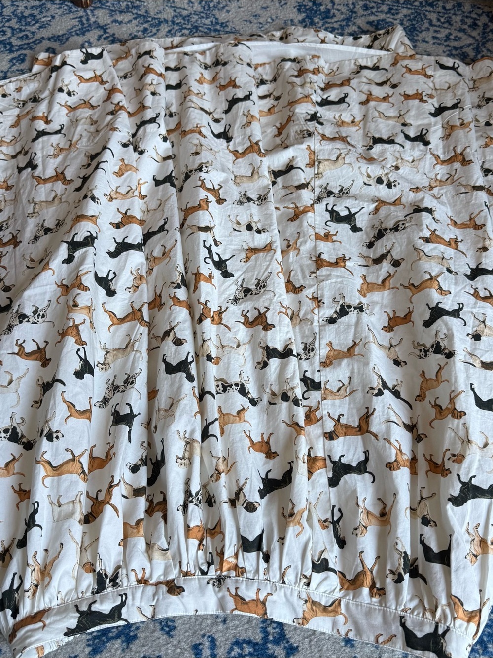 Maeve Cream Dog Print Maxi Skirt size 1x - Picture 4 of 9